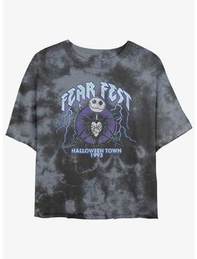 Plus Size Disney The Nightmare Before Christmas Jack Fear Fest 1993 Tie-Dye Womens Crop T-Shirt, , hi-res