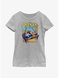 Disney Oliver & Company Piano Youth Girls T-Shirt, ATH HTR, hi-res