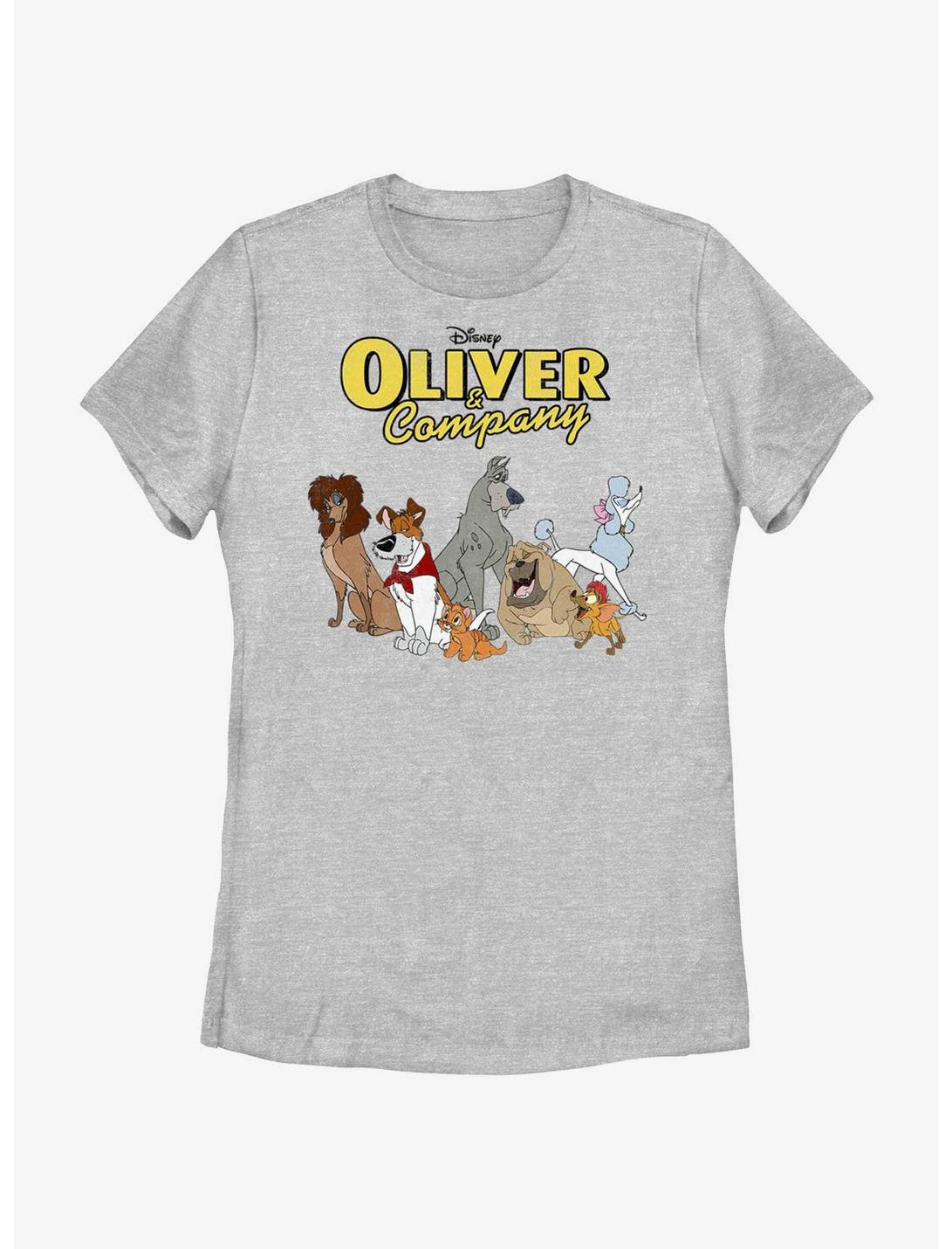 Disney Oliver & Company Who Let The Dogs Out Womens T-Shirt, ATH HTR, hi-res