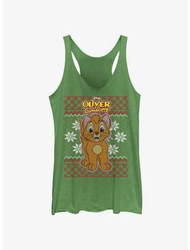 Disney Oliver & Company Oliver Ugly Christmas Womens Tank Top, , hi-res