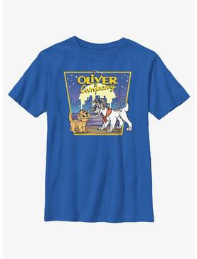 Disney Oliver & Company City Lights Poster Youth T-Shirt, , hi-res