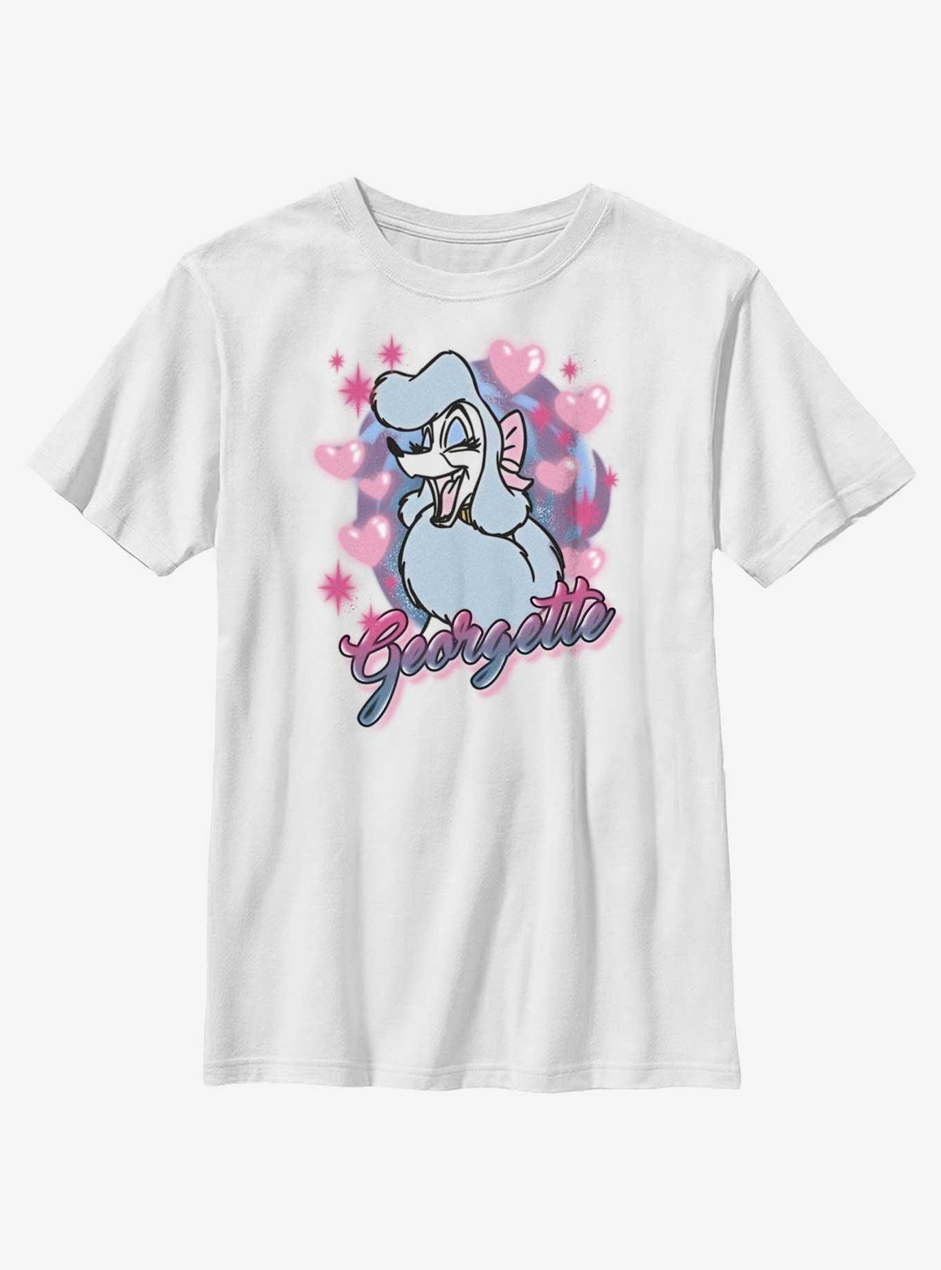 Disney Oliver & Company Airbrush Georgette Youth T-Shirt, WHITE, hi-res