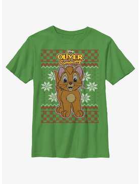 Disney Oliver & Company Oliver Ugly Christmas Youth T-Shirt, , hi-res