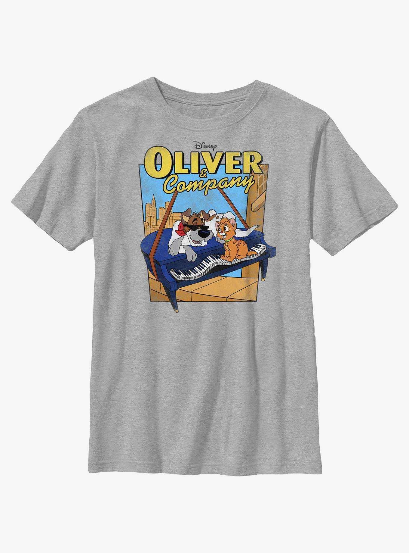 Disney Oliver & Company Piano Youth T-Shirt, , hi-res