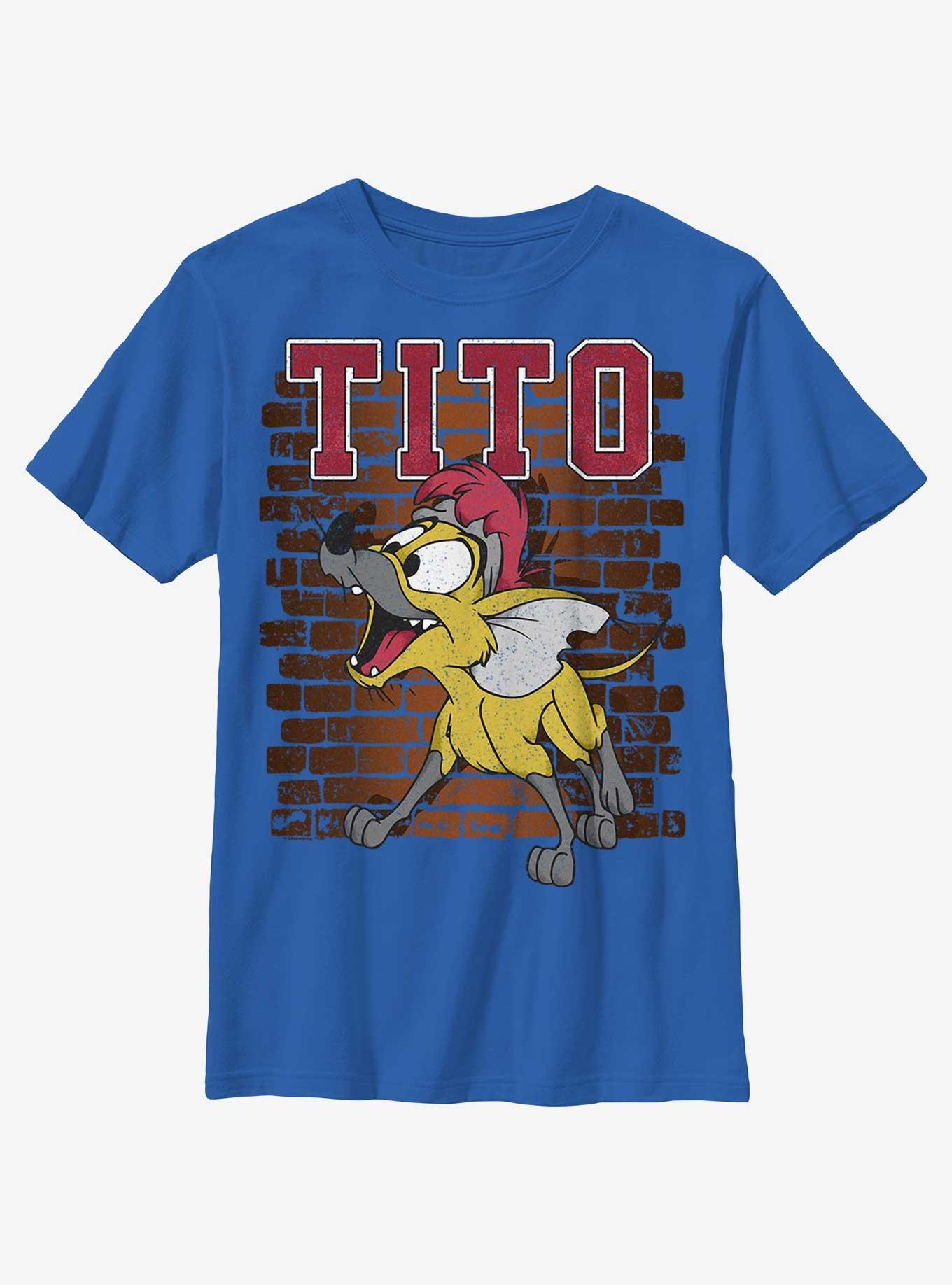 Disney Oliver & Company Tito Youth T-Shirt - BLUE | BoxLunch