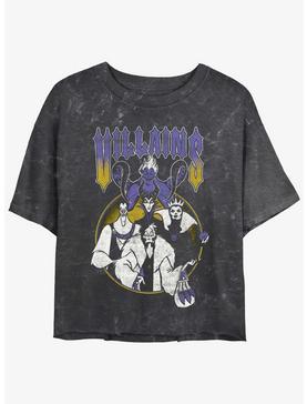 Disney Villains Metal Villains Mineral Wash Womens Crop T-Shirt, , hi-res