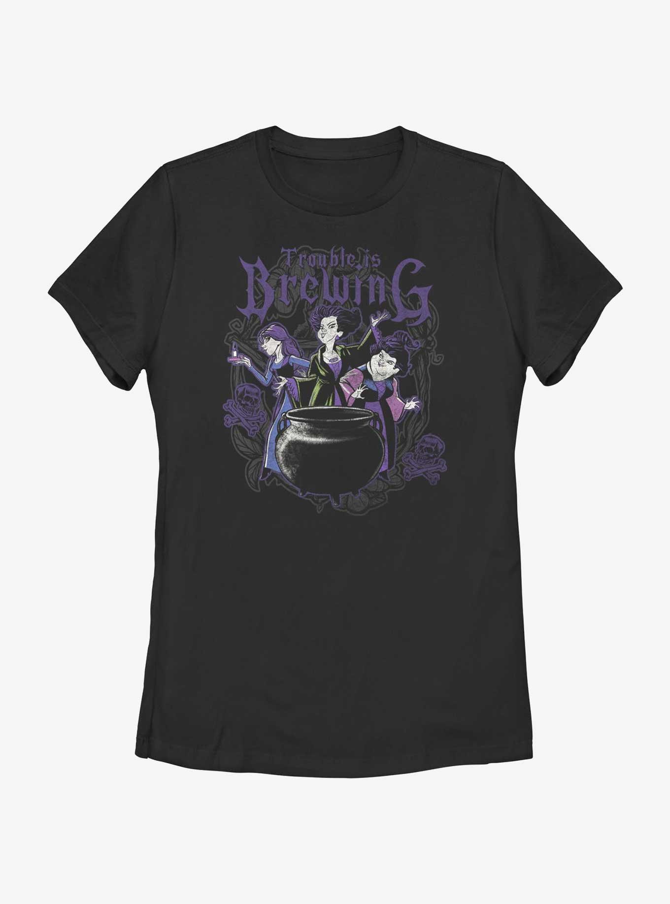 Disney Hocus Pocus Trouble Is Brewing Womens T-Shirt, BLACK, hi-res
