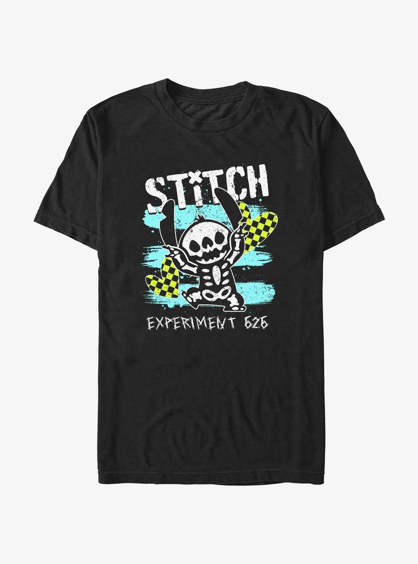 Disney Lilo & Stitch Emo Skelestitch T-Shirt, , hi-res
