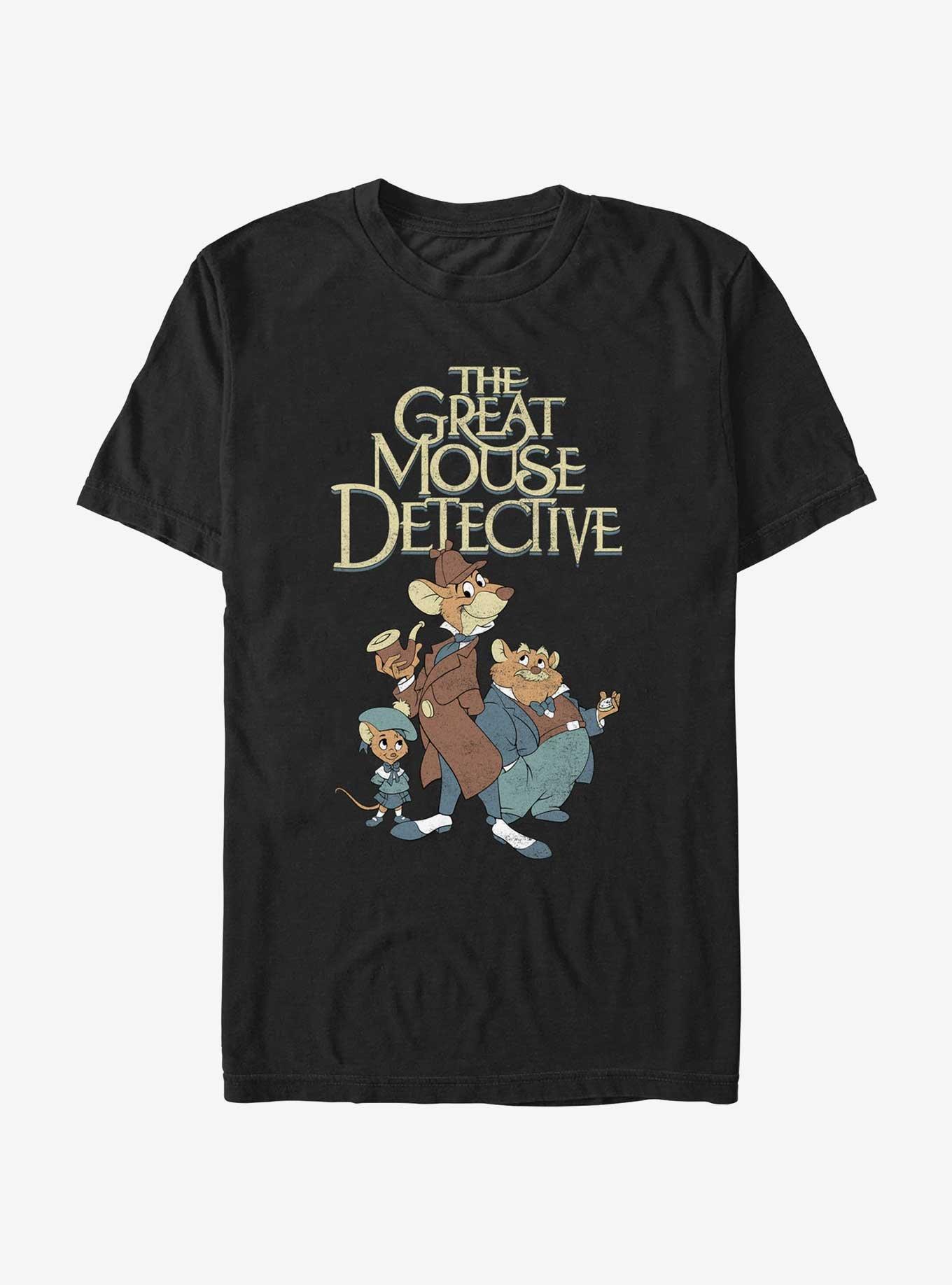 Disney The Great Mouse Detective Mousey Trio T-Shirt, BLACK, hi-res