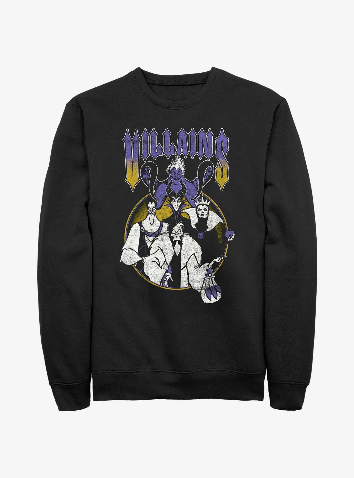 Disney Villains Metal Villains Sweatshirt, BLACK, hi-res