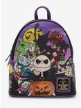 Loungefly Disney The Nightmare Before Christmas Characters Group Portrait Mini Backpack - BoxLunch Exclusive, , hi-res