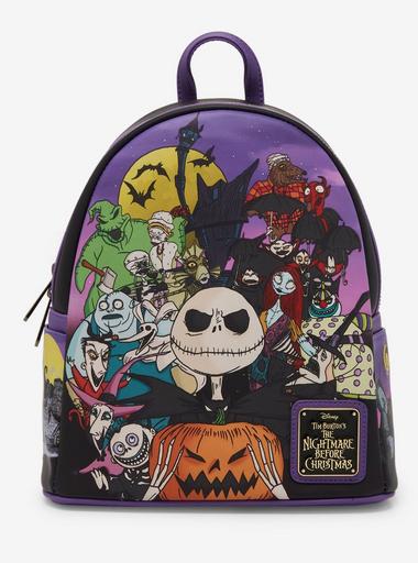 Loungefly Disney Nightmare Before Christmas Halloween Town‎ Icons Mini Backpack Loungefly Disney Nightmare Before Christmas Halloween Town  main image 3