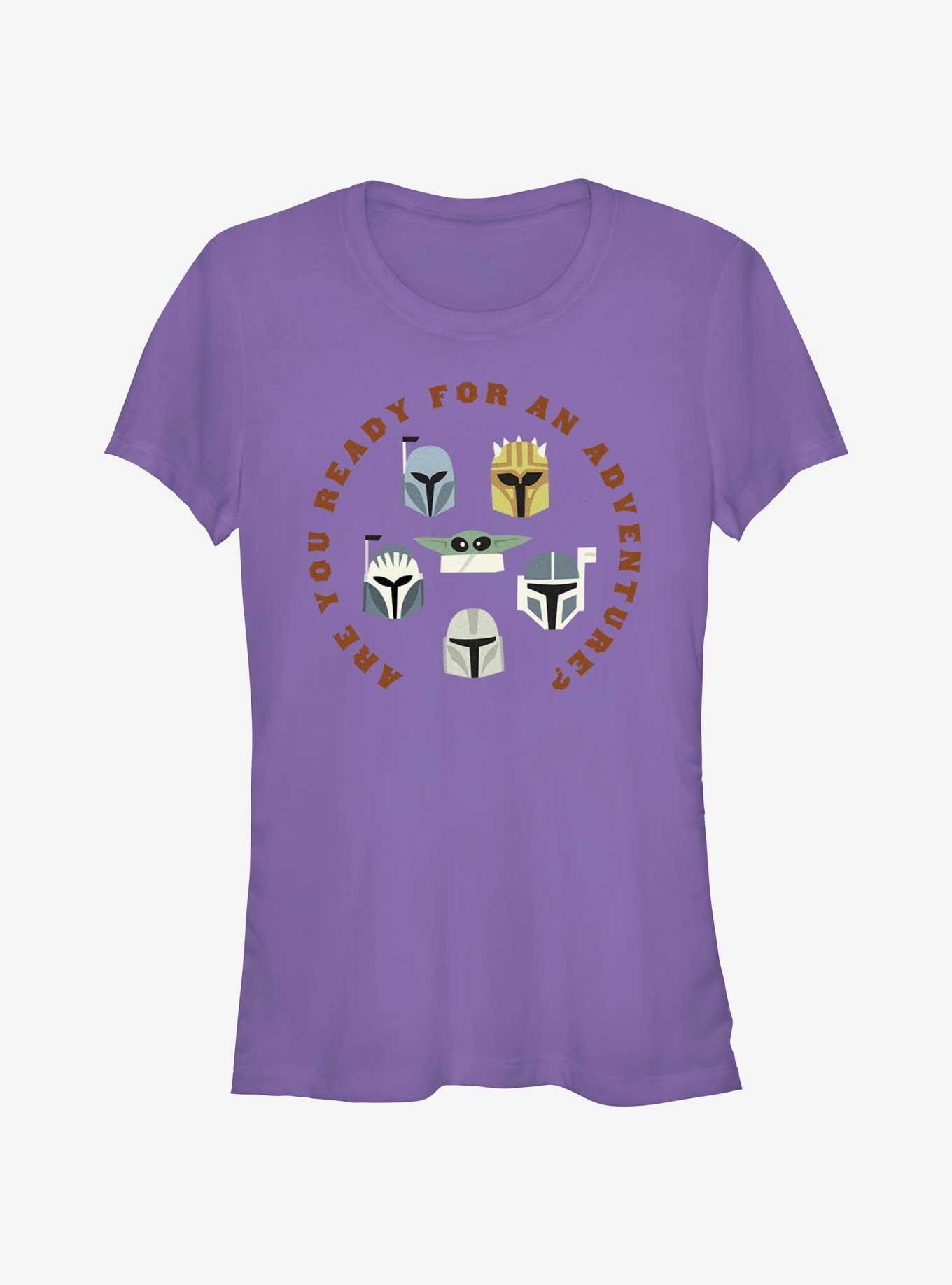 Star Wars The Mandalorian Adventure Helmets Girls T-Shirt, PURPLE, hi-res