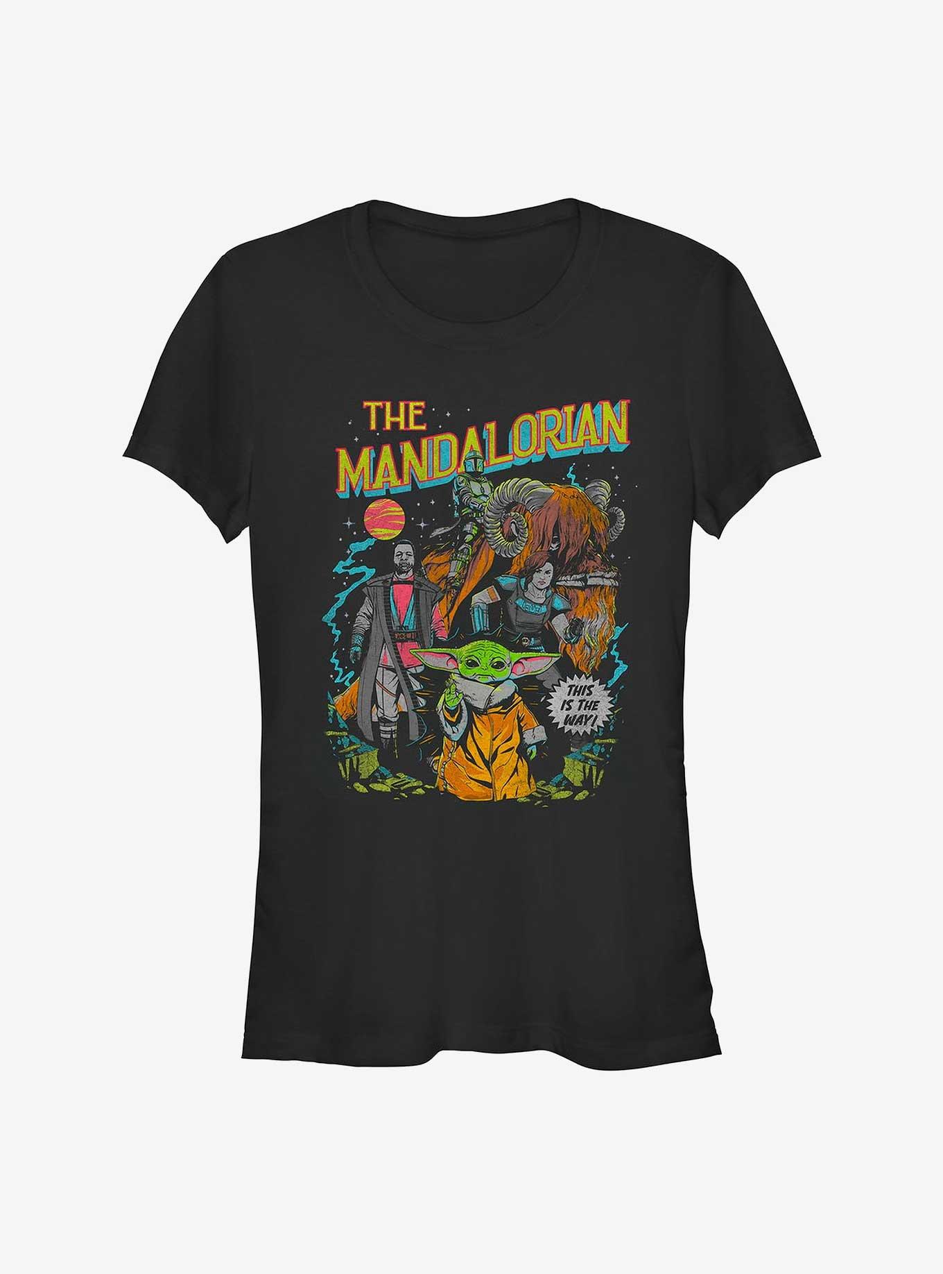 Star Wars The Mandalorian Neon Poster Girls T-Shirt, , hi-res