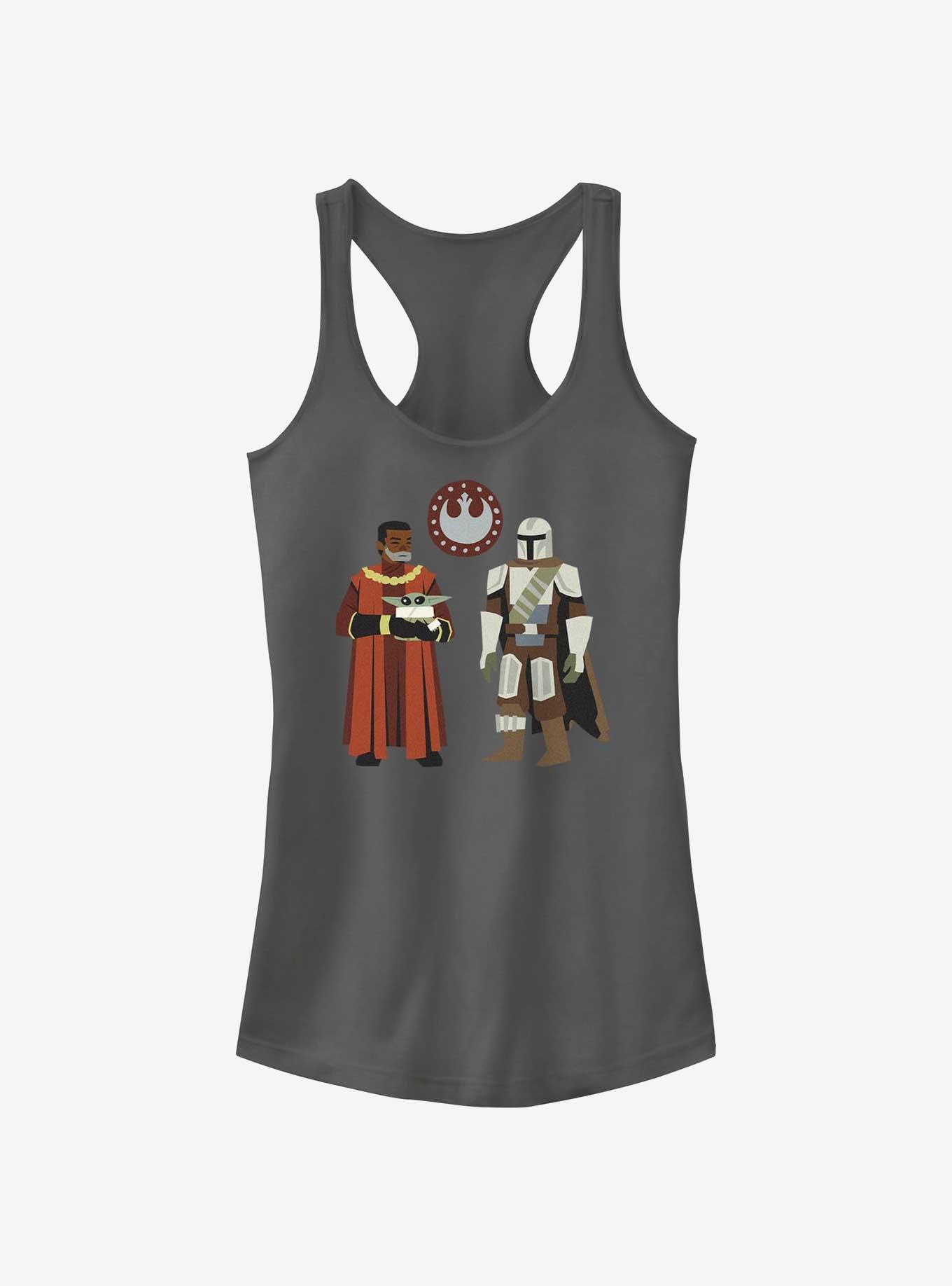 Star Wars The Mandalorian Greef Karga, Grogu, and Mando Girls Tank, , hi-res