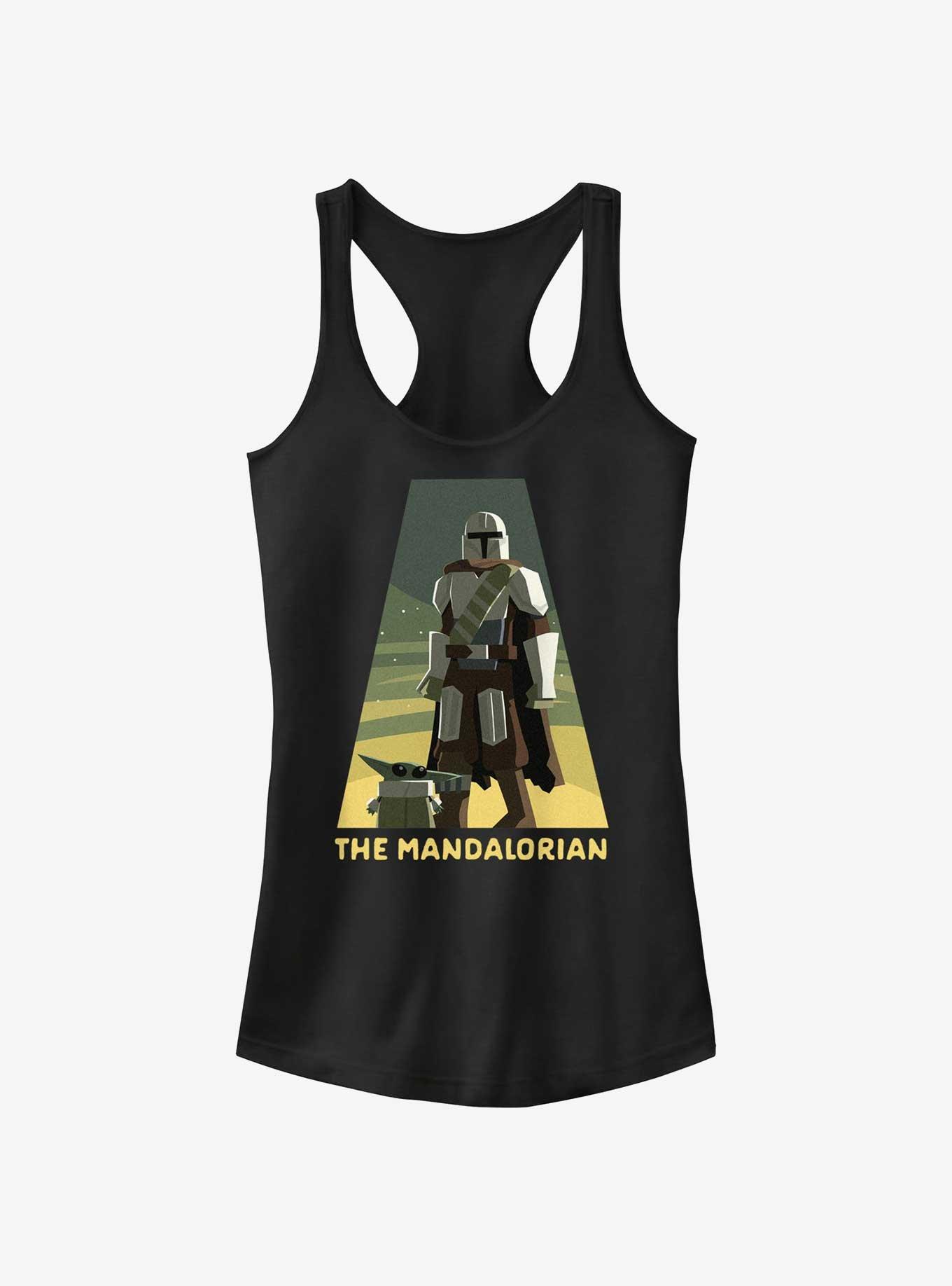 Star Wars The Mandalorian Grogu and Mando Spotlight Girls Tank, , hi-res