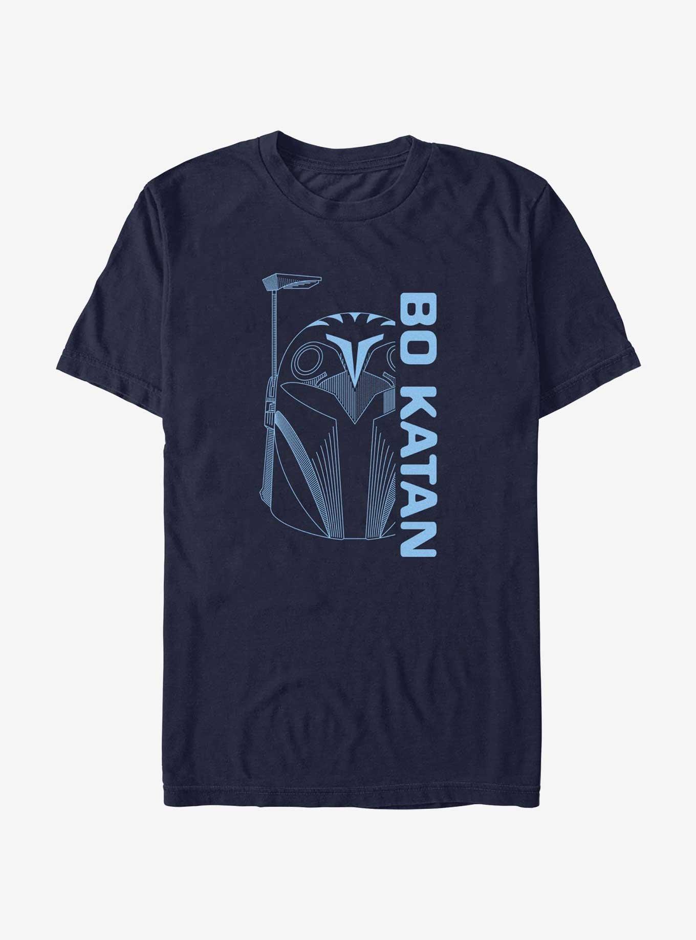 Star Wars The Mandalorian Bo Katan Helmet T-Shirt, NAVY, hi-res