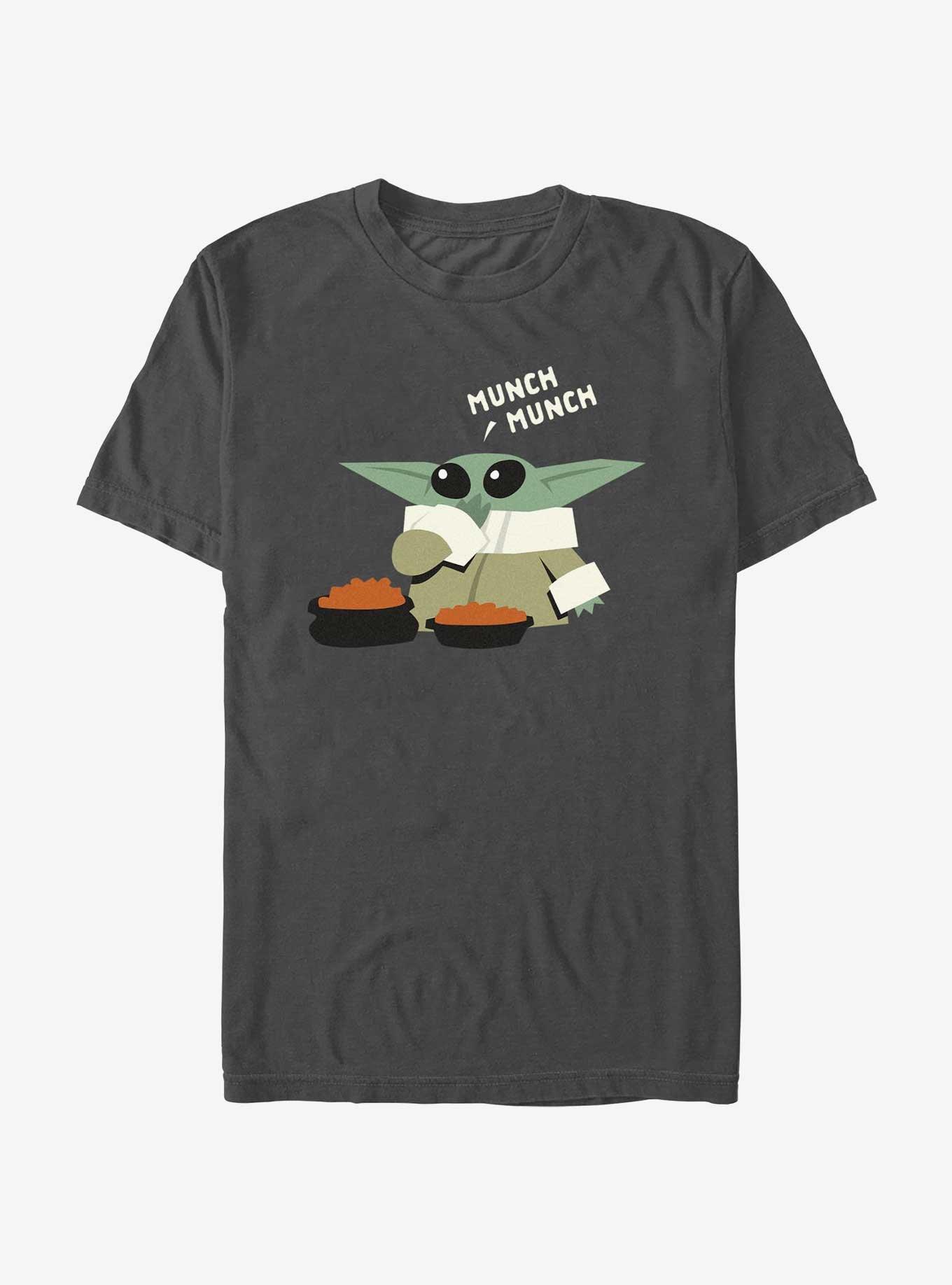 Star Wars The Mandalorian Grogu Munch Munch T-Shirt, ATH HTR, hi-res
