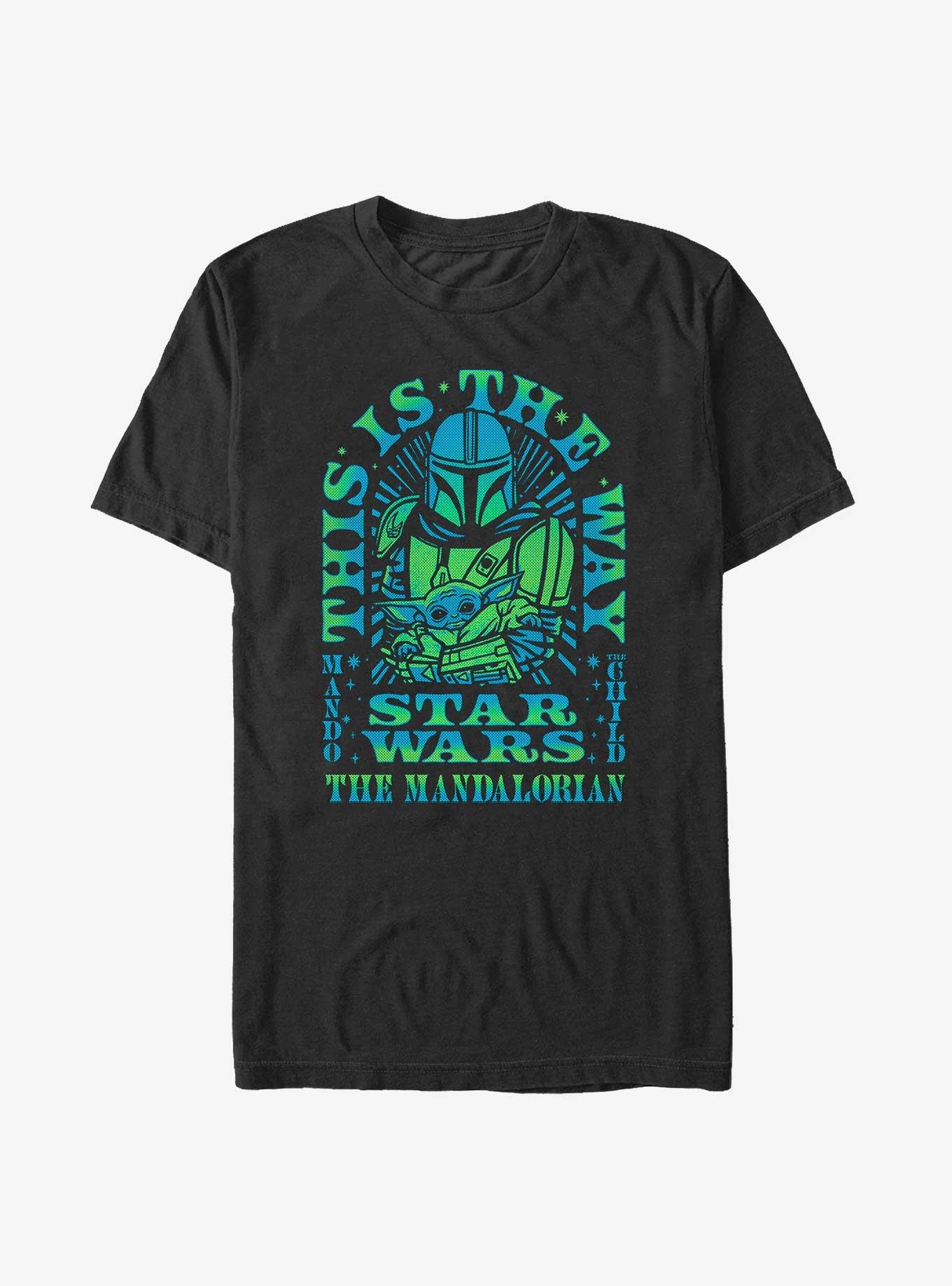 Star Wars The Mandalorian This Is The Way Arch Portrait T-Shirt, BLACK, hi-res