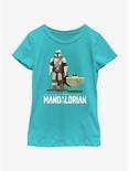 Star Wars The Mandalorian Mando and Grogu Bassinet Baby Youth Girls T-Shirt, TAHI BLUE, hi-res