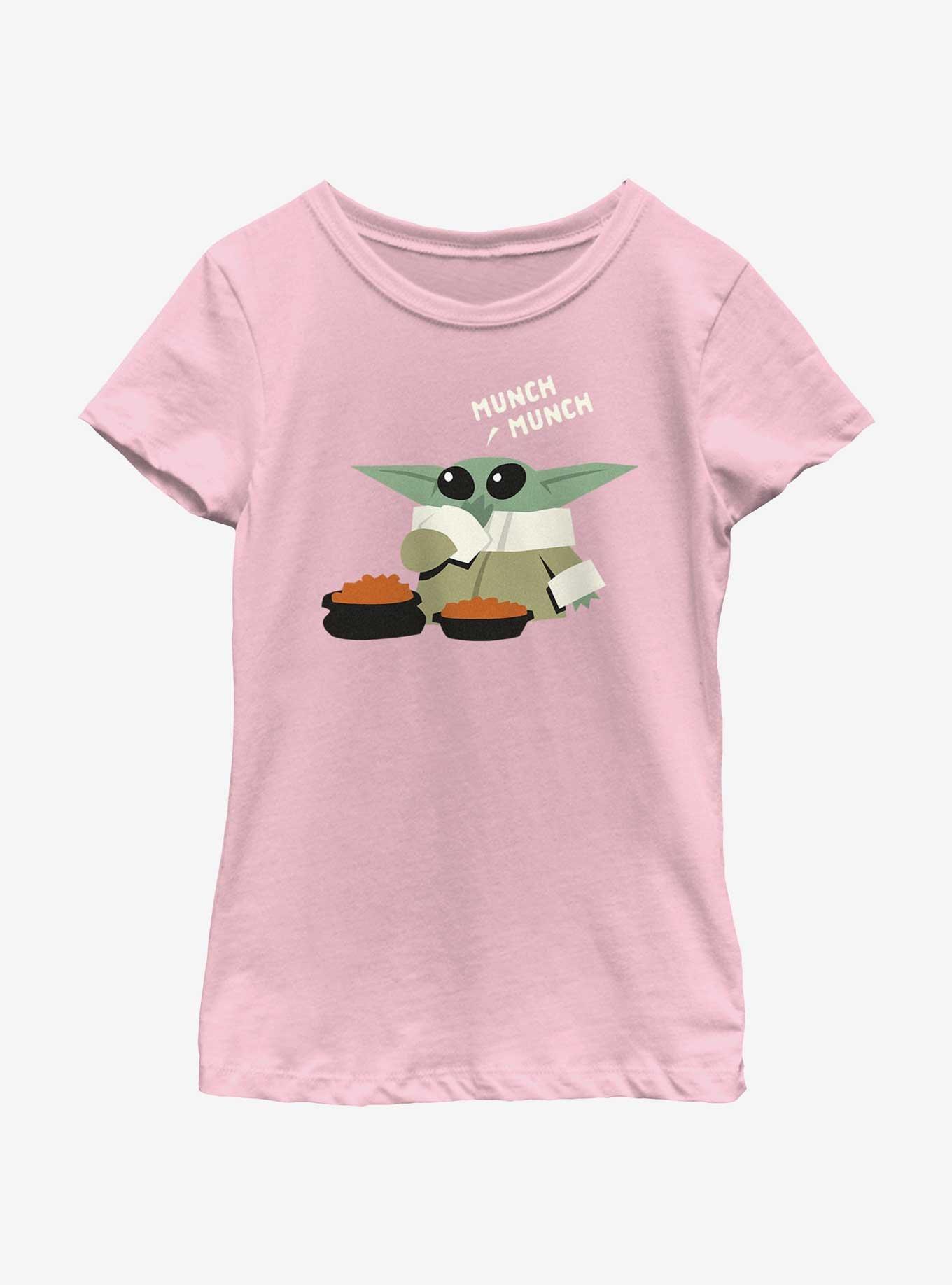 Star Wars The Mandalorian Grogu Munch Munch Youth Girls T-Shirt, , hi-res