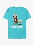 Star Wars The Mandalorian Mando and Grogu Bassinet Baby T-Shirt, TAHI BLUE, hi-res