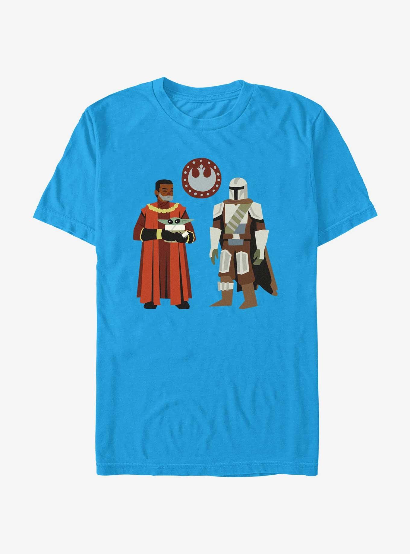 Star Wars The Mandalorian Greef Karga, Grogu, and Mando T-Shirt, , hi-res