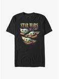 Star Wars The Mandalorian 80's Style Grogu Portrait T-Shirt, BLACK, hi-res