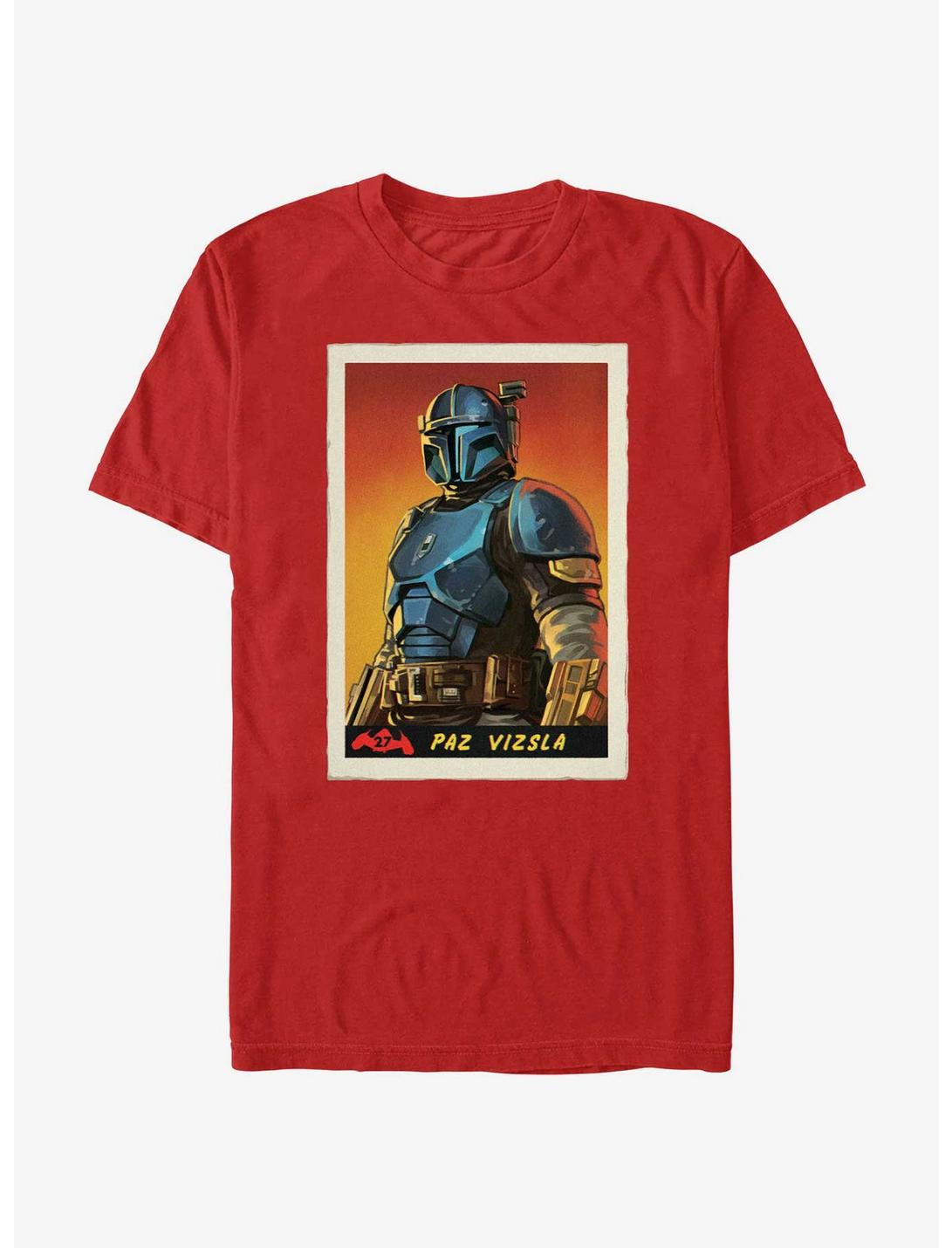 Star Wars The Mandalorian Paz Vizsla Poster T-Shirt, RED, hi-res