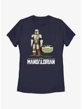 Star Wars The Mandalorian Mando and Grogu Bassinet Baby Womens T-Shirt, NAVY, hi-res