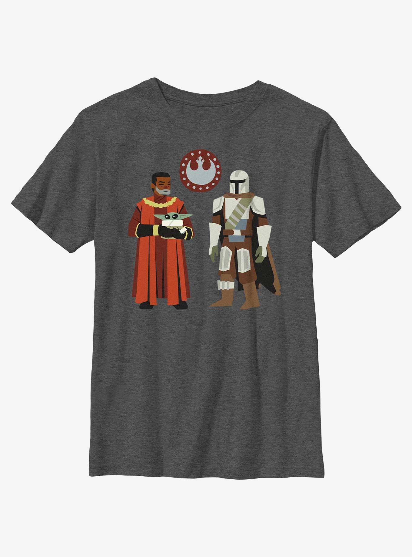 Star Wars The Mandalorian Greef Karga, Grogu, and Mando Youth T-Shirt, , hi-res