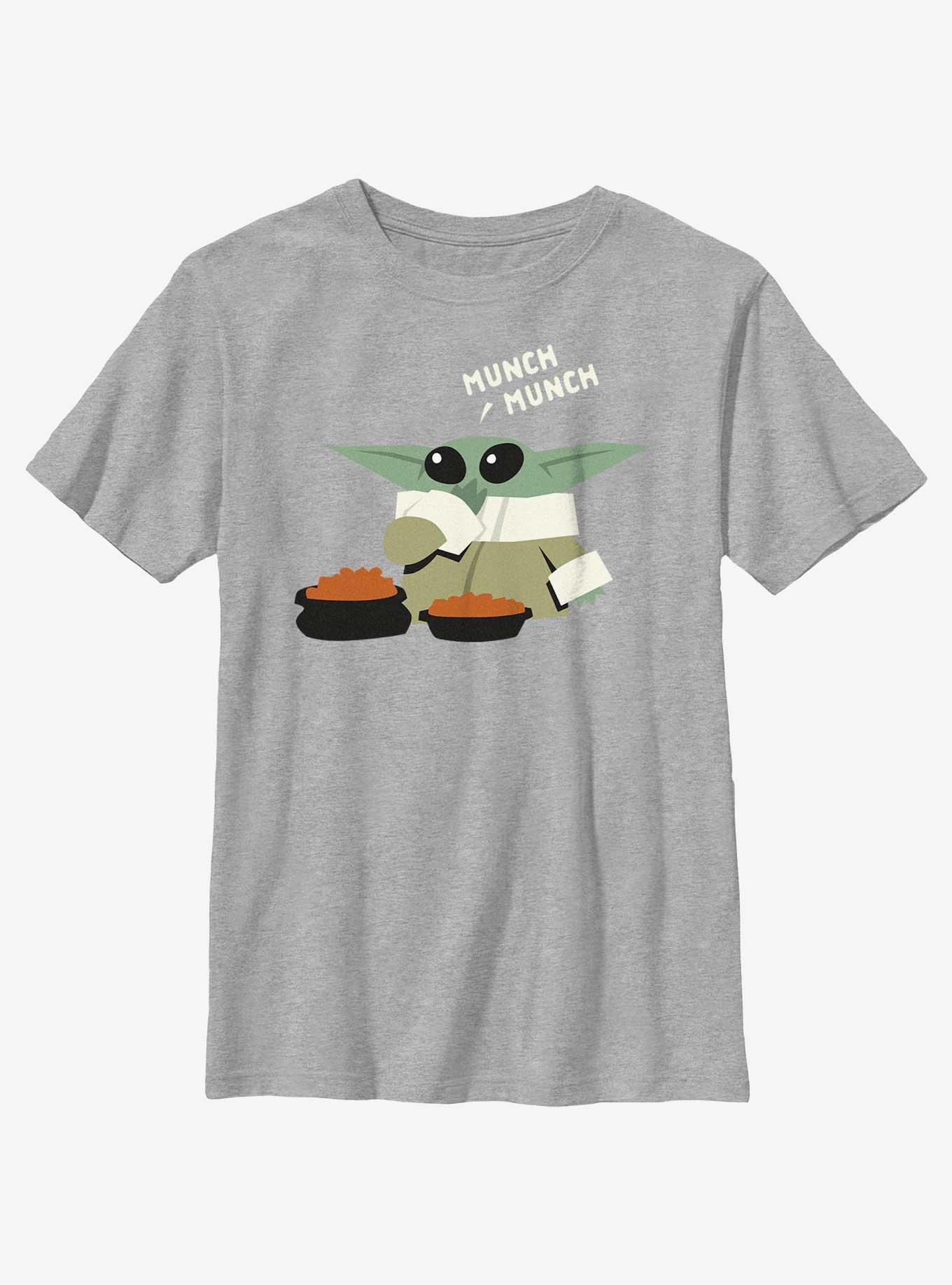 Star Wars The Mandalorian Grogu Munch Munch Youth T-Shirt, , hi-res
