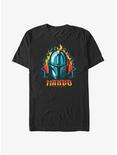 Star Wars The Mandalorian Flame Head T-Shirt, BLACK, hi-res