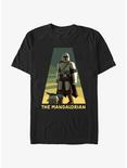 Star Wars The Mandalorian Grogu and Mando Spotlight T-Shirt, BLACK, hi-res
