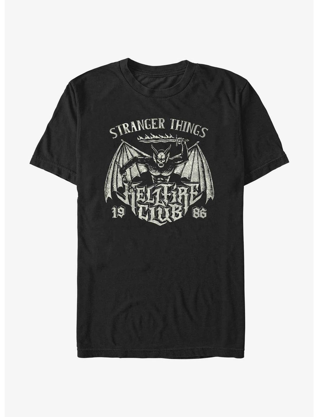 Stranger Things Hellfire Club Metal Band T-Shirt, BLACK, hi-res
