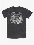 Stranger Things Hellfire Club Metal Band Mineral Wash T-Shirt, BLACK, hi-res