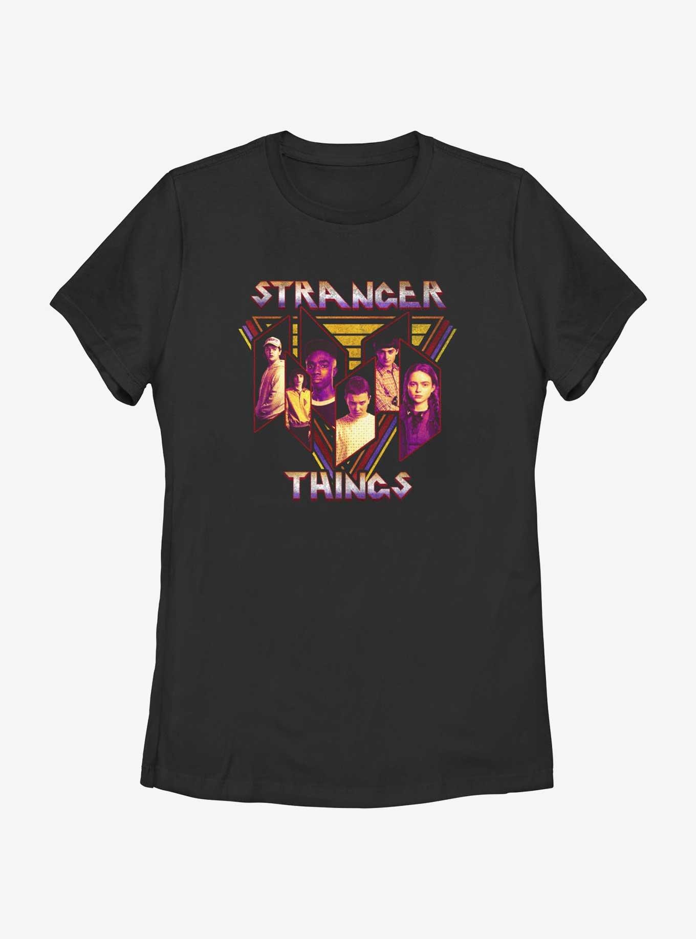 Stranger Things Heavy Metal Band Womens T-Shirt, BLACK, hi-res