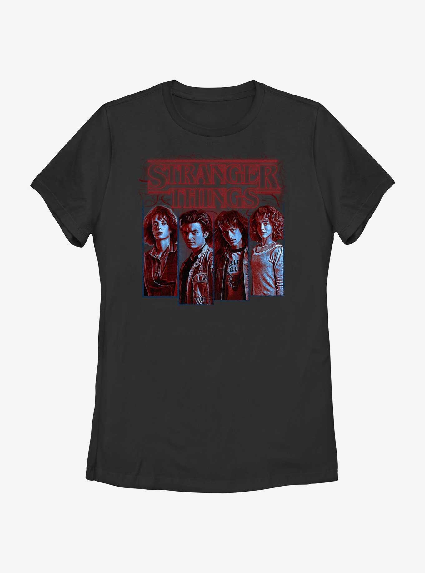 Stranger Things Robin, Steve, Eddie, Nancy Womens T-Shirt, , hi-res