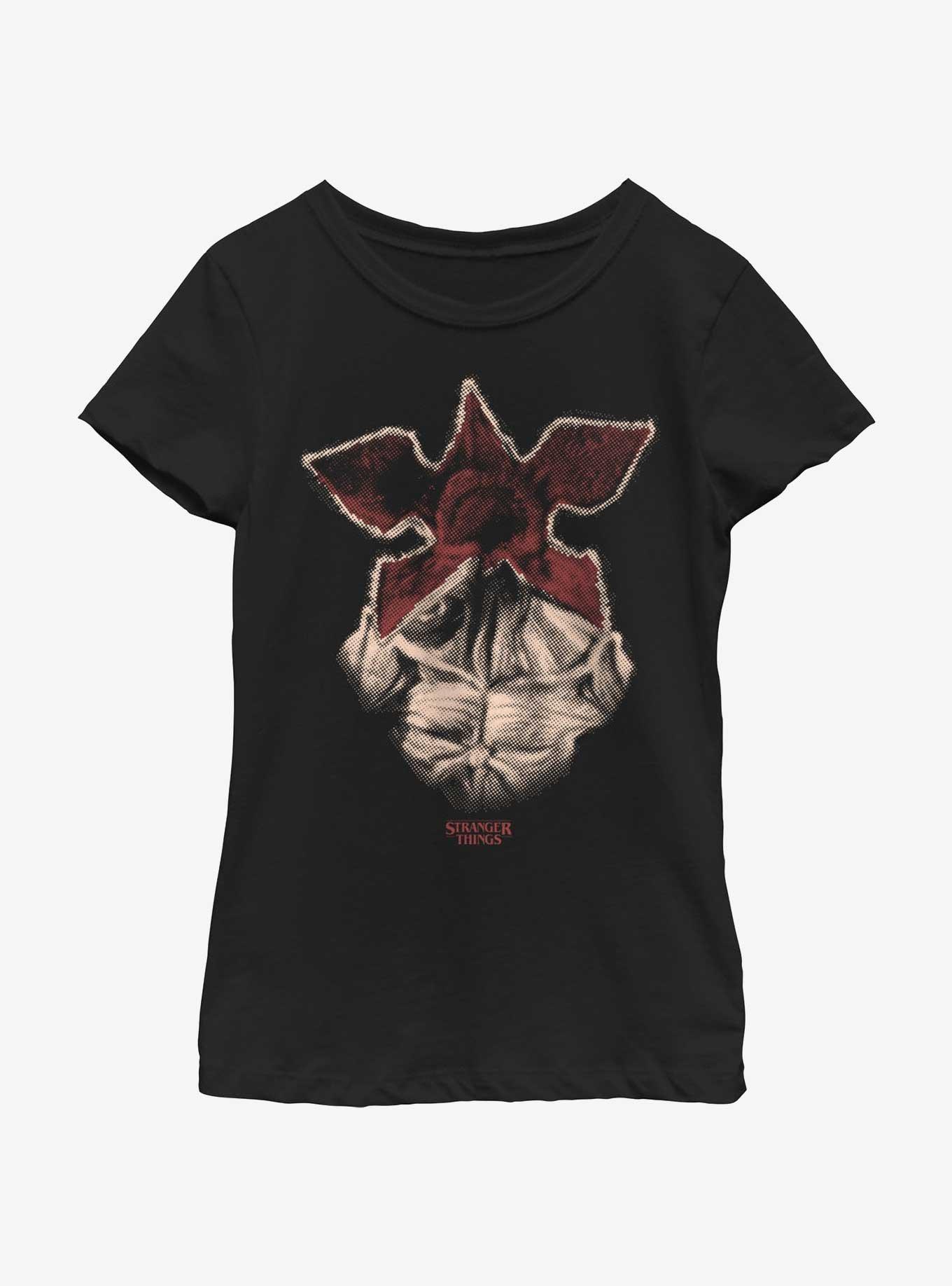 Stranger Things Halftone Demogorgon Youth Girls T-Shirt, , hi-res