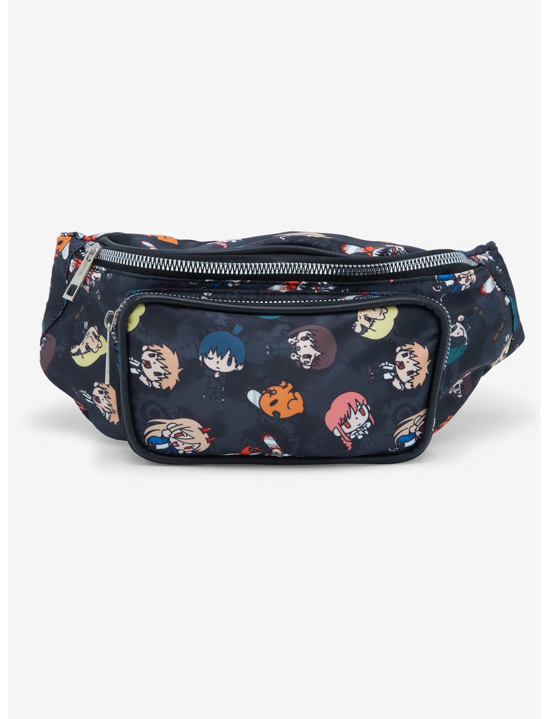 Chainsaw Man Character Allover Print Fanny Pack - BoxLunch Exclusive, , hi-res