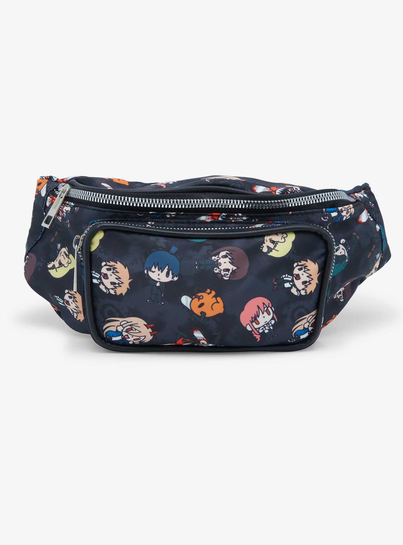 Chainsaw Man Character Allover Print Fanny Pack - BoxLunch Exclusive, , hi-res
