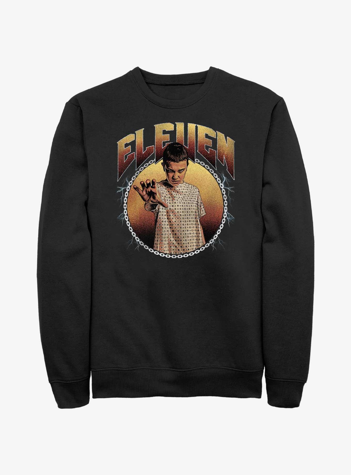 Stranger Things Heavy Metal Eleven Sweatshirt, BLACK, hi-res