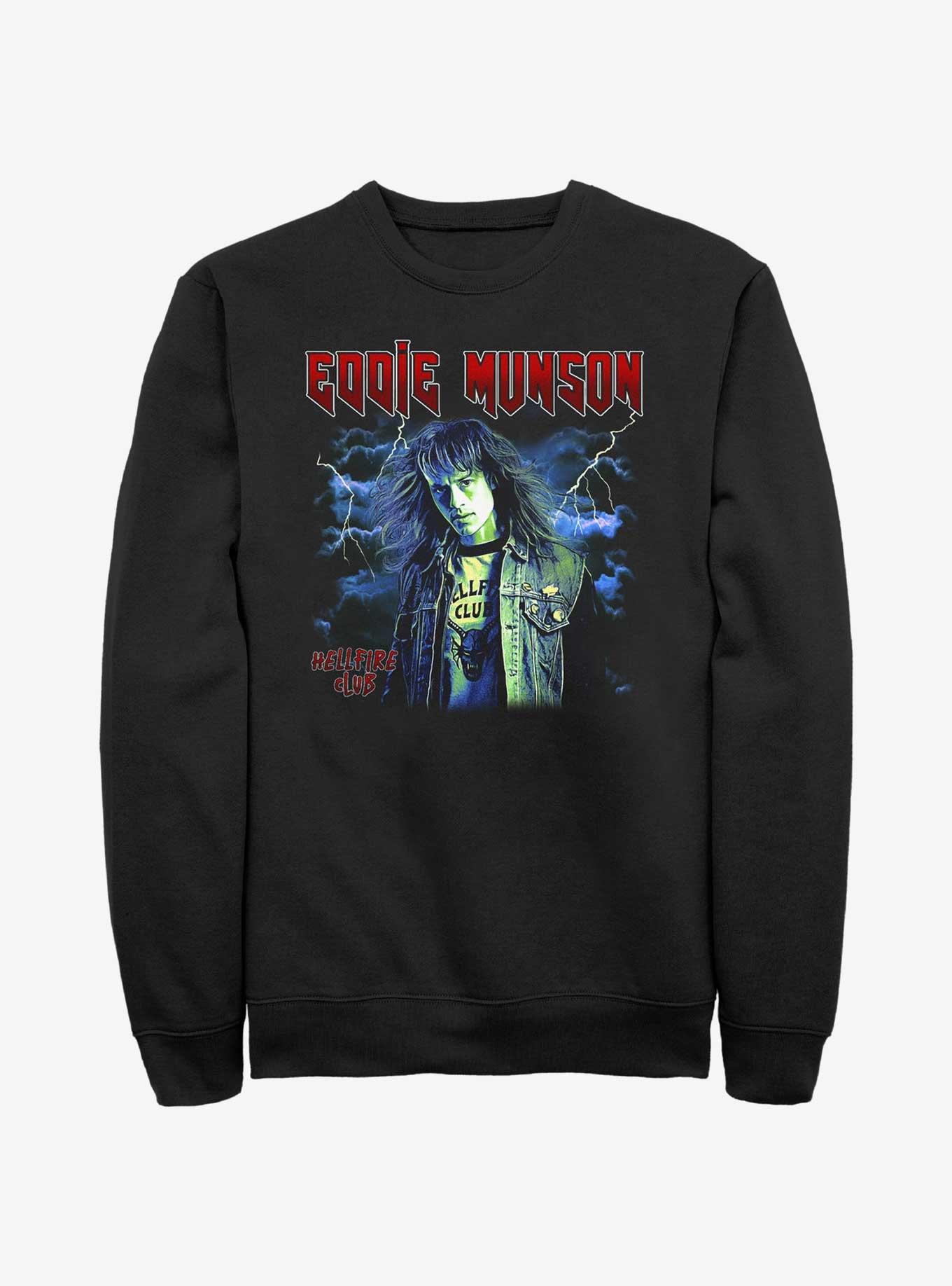 Stranger Things Eddie Munson Hellfire Club Sweatshirt, BLACK, hi-res