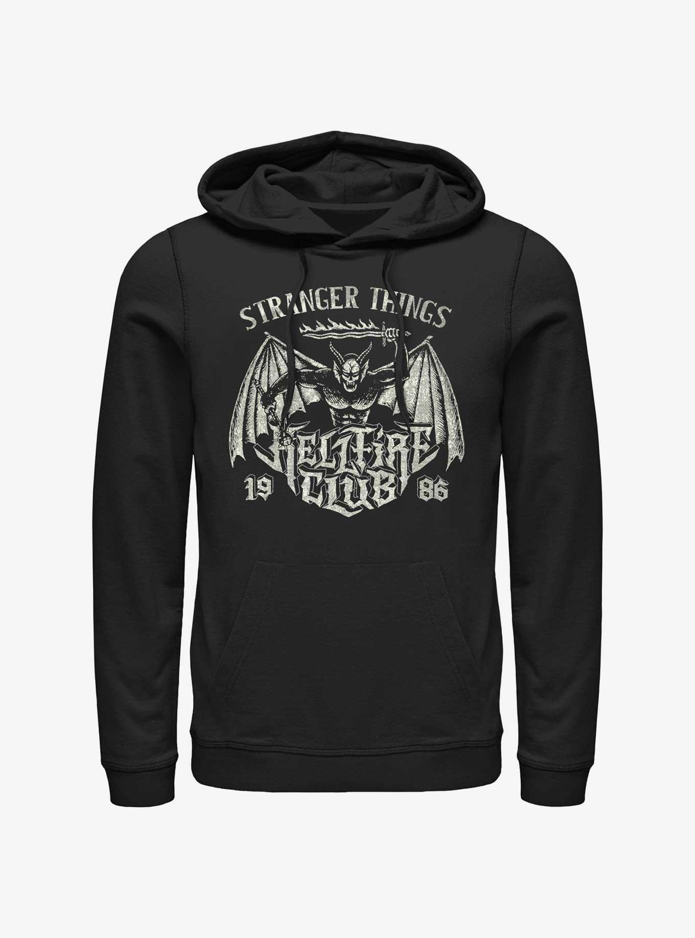 Stranger Things Hellfire Club Metal Band Hoodie, BLACK, hi-res