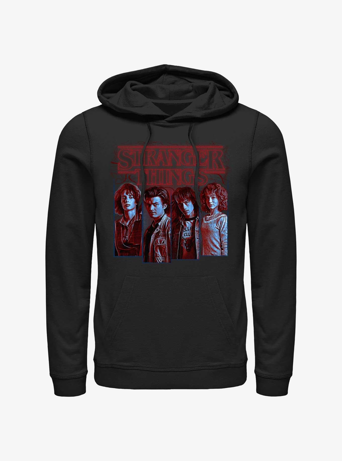 Stranger Things Robin, Steve, Eddie, Nancy Hoodie, , hi-res