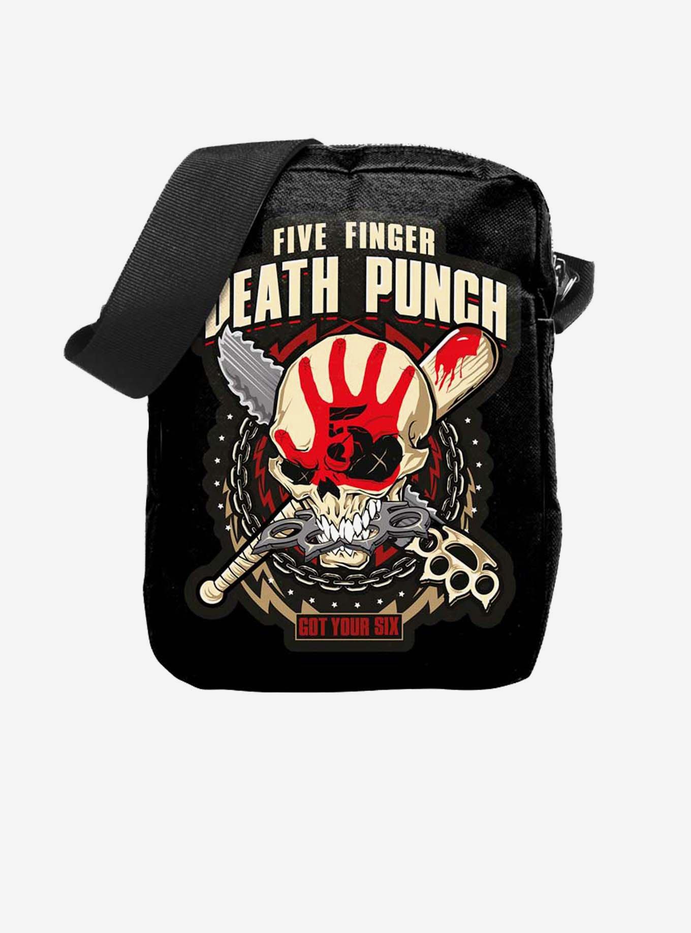 Rocksax Five Finger Death Punch Got Your Six Crossbody Bag, , hi-res