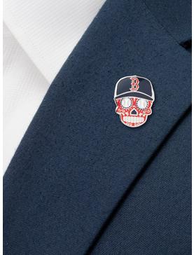 Plus Size Boston Red Sox Sugar Skull Lapel Pin, , hi-res