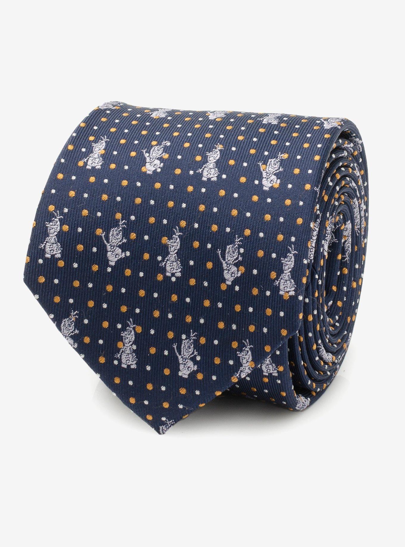 Disney Frozen Olaf Dot Motif Men's Tie, , hi-res