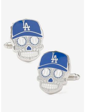 Plus Size La Dodgers Sugar Skull Cufflinks, , hi-res