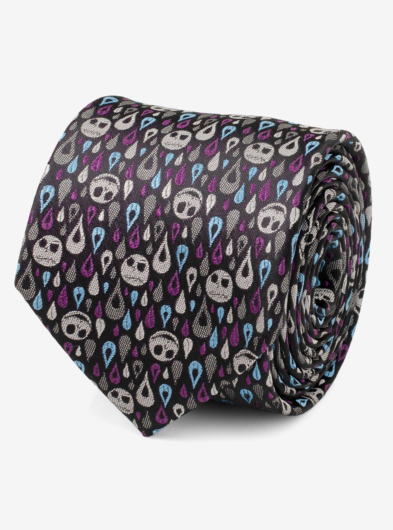 The Nightmare Before Christmas Jack Skellington Patterned Men's Tie, , hi-res